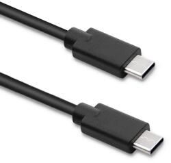 Qoltec Perfect Connection USB-C apa - USB-C apa 3.1 Adat és töltőkábel - Fekete (2.5m) (52352) (52352)