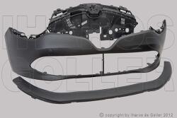 Renault Clio 2013-2016 Grandtour - Első lökhárító alapozott hűtőráccsal, spoilerrel