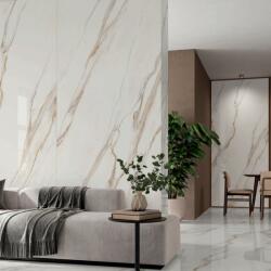 Alaplana Gresie tip placa Alaplana Maxitech Classic Gold RC Rectificata Lucioasa 120x280 cm grosime 6 mm