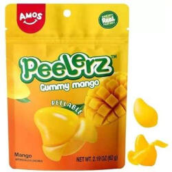 Amos Sweets Peelerz Mango ízű hámozható gumicukor 65g - vegyesbolt