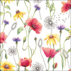 Ambiente Poppy Meadow papírszalvéta 33x33cm, 20db-os