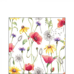 Ambiente Poppy Meadow papírszalvéta 25x25cm, 20db-os