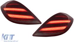 KITT Lightning Taillights Full LED suitable for Mercedes S-Class W222 (2014-2017) Dynamic Turning Lights Facelift Design (TLMBW222FAP)