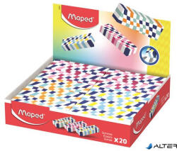 Maped Radír display, kockamintás, MAPED „Checkerboards, vegyes minták (123501)