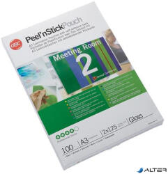 GBC Meleglamináló fólia, 125 mikron, A3, fényes, öntapadó, GBC (3747236) - alter