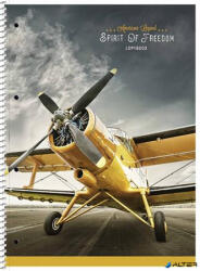 Shkolyaryk Publishing House Spirálfüzet, A4+, vonalas, 80 lap, SHKOLYARYK "Spirit of Freedom", vegyes (A4-080-6710L) - alter
