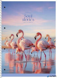 Shkolyaryk Publishing House Spirálfüzet, A4+, vonalas, 80 lap, SHKOLYARYK "Soul Stories", vegyes (A4-080-6711L) - alter