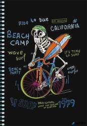 Shkolyaryk Publishing House Spirálfüzet, A5, kockás, 80 lap, SHKOLYARYK " Skate board", vegyes (A5-SC-080-6128K) - alter