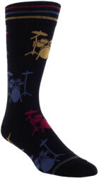 Perri´s Socks șosete PERRI´S SOCKS - DRUMS CREW - BLACK - PSB304-001