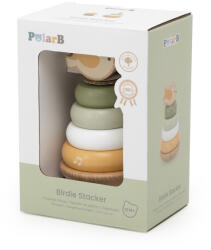 Viga Toys Turn de stivuire puisor din lemn, polarb viga (44298) - bekid