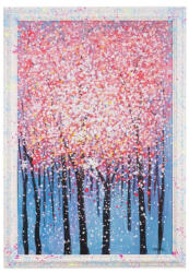 Bizzotto Tablou decorativ cu rama abstract pictat manual canvas Spotty 118x5x168h (0245274)