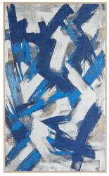 Bizzotto Tablou decorativ cu rama pictat manual canvas abstract Bold 124x5x204h (0242990)