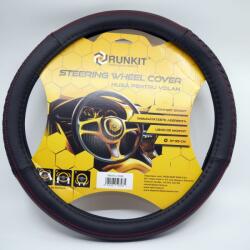 RUNKIT Husa de volan piele sintetica RUNKIT Negru/Rosu (37-39 cm) (13095074)