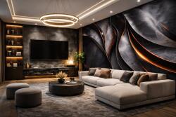  Стенен панел bamboo charcoal i Модел: 5908 i с непрекъсната или огледална шарка i uv лак