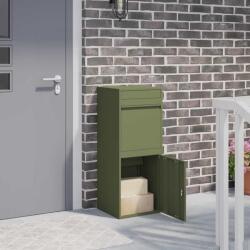 vidaXL Пощенска кутия за пратки Маслиненозелено 41 x 38 x 103 см (874936)