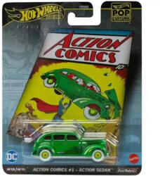 Mattel Hot Wheels Premium Pop Culture DC Action Comics #1 - Action Sedan kisautó (HVJ50) - morzsajatekbolt