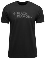 Black Diamond M Mini Stacked Ss Tee férfi póló M / fekete