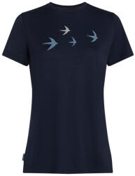 Icebreaker Women Merino 150 Tech Lite SS Tee Bird Transit női póló L / sötétkék