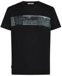 Icebreaker Men Merino 150 Tech Lite SS Tee Elevation Line férfi funkcionális póló XL / fekete