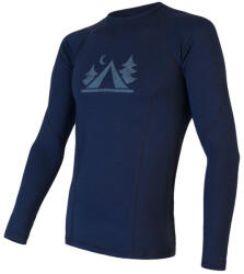 Sensor Merino Df Camp férfi póló XL / sötétkék