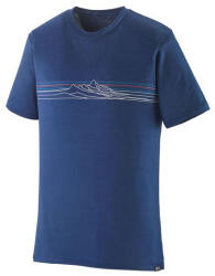 Patagonia M's Cap Cool Merino Blend Graphic Shirt férfi póló M / kék