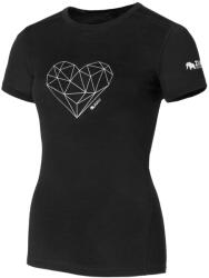 Zulu Merino 160 Short Heart női póló M / fekete