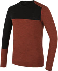 MOOA MerinoSilk Block 160 long férfi póló M / narancs