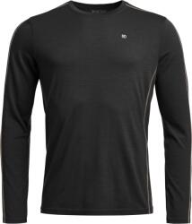 Ortovox 185 Rock'N'Wool Long Sleeve M férfi funkcionális póló XL / fekete