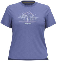 Smartwool Mountain Sol Short Sleeve Graphic Tee női póló M / kék