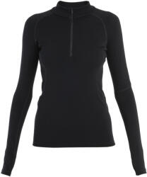 Icebreaker Women 300 MerinoFine Polar LS Half Zip női funkcionális felső L / fekete