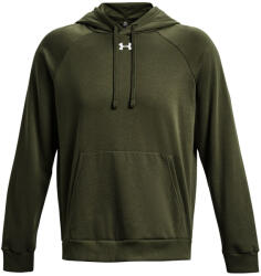 Under Armour Rival Fleece Hoodie férfi pulóver M / sötétzöld