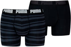 PUMA Everyday Striped Boxers 2P férfi boxer M / fekete