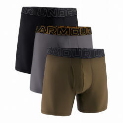 Under Armour UA Performance Tech Mesh - Solid 6in 3PK férfi boxer S / zöld
