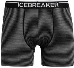 Icebreaker Mens Anatomica Boxers férfi boxer M / fekete/szürke
