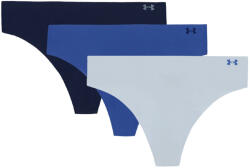 Under Armour Pure Stretch No Show Thong - Solid 3Pk női alsó L / kék