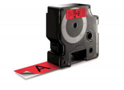 Utángyártott DYMO D1 D53717 24mm x 7m piros-fekete #S0720970 (D53717FU) - smartbyte