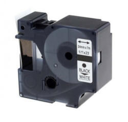 Utángyártott DYMO D1 D53713 24mm x 7m fehér-fekete #S0720930 (D53713FU) - smartbyte