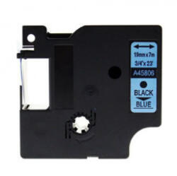Utángyártott DYMO D1 45806 19mm x 7m fekete-kék #S0720860 (45806FU) - smartbyte