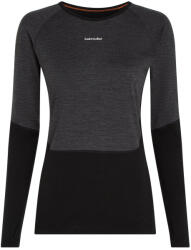 Icebreaker Women Merino 200 Oasis+ LS Crewe női funkcionális felső L / fekete