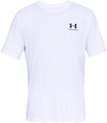 Under Armour Sportstyle Left Chest SS férfi póló XL / fehér