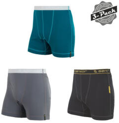 Sensor Double Face 3-pack férfi alsónadrág M / fekete/szürke