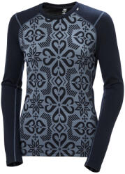 Helly Hansen W Lifa Merino Midw Gra Crew női funkcionális felső M / fekete/szürke