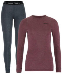 Craft Core Wool Merino női funkcionális szett XS / piros