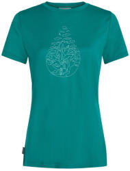 Icebreaker Women Merino 150 Tech Lite SS Tee Hike Path női póló M / türkiz