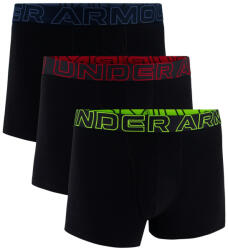 Under Armour M UA Perf Cotton 3in férfi boxer S / fekete/zöld