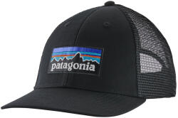 Patagonia P-6 Logo LoPro Trucker Hat baseball sapka fekete