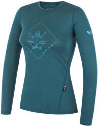 Zulu Merino Buddha 160 Long női póló XS / petrol