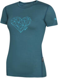 Zulu Merino 160 Short Heart női póló S / kék