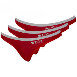 Zulu Bambus 210 Comfort 3-pack női tanga L / piros/szürke
