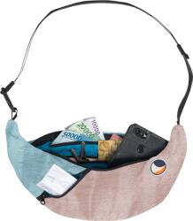 Ticket to the moon Upcycled Sling Bag övtáska rózsaszín/kék